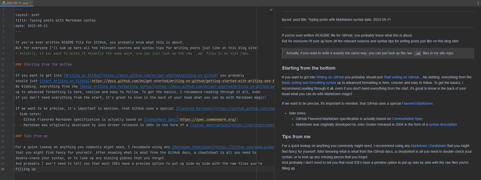 Pycharm Markdown preview option