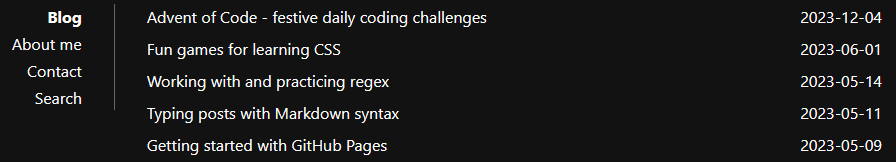 My custom Sidey jekyll dark mode theme
